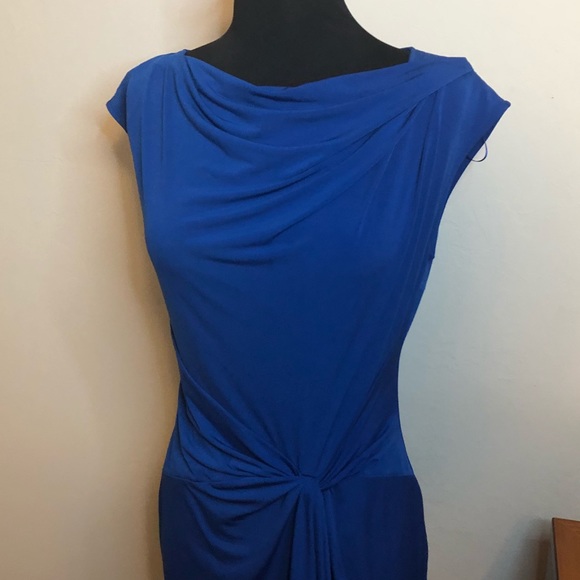 Beautiful Royal Blue MK Drape Dress - Picture 1 of 2